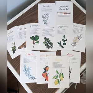 Young Living starter kit info cards